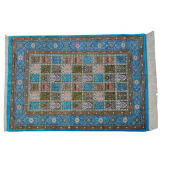 Kheshti Design Pattern | Silk Qom Rug | RQ6043 Kheshti Design Pattern | Silk Qom Rug | RQ6043