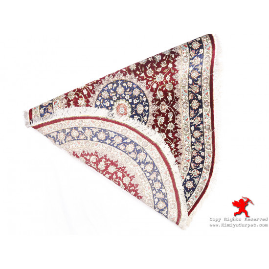 Medallion Design Silk Qum Rug - RQ5013 Medallion Design Silk Qum Rug - RQ5013