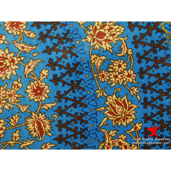 Medallion Design Silk Qum Rug - RQ5014 Medallion Design Silk Qum Rug - RQ5014