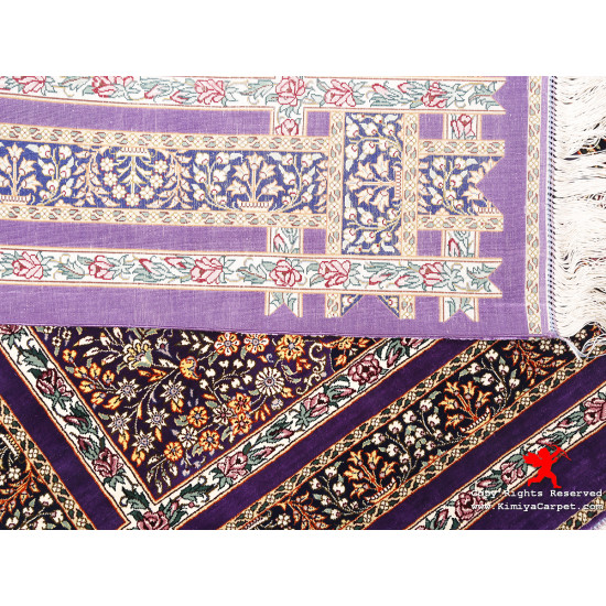Medallion Design Silk Qum Rug - RQ5015 Medallion Design Silk Qum Rug - RQ5015