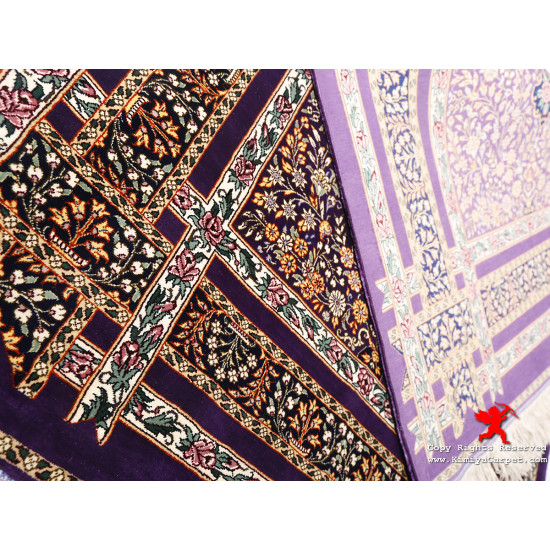 Medallion Design Silk Qum Rug - RQ5015 Medallion Design Silk Qum Rug - RQ5015