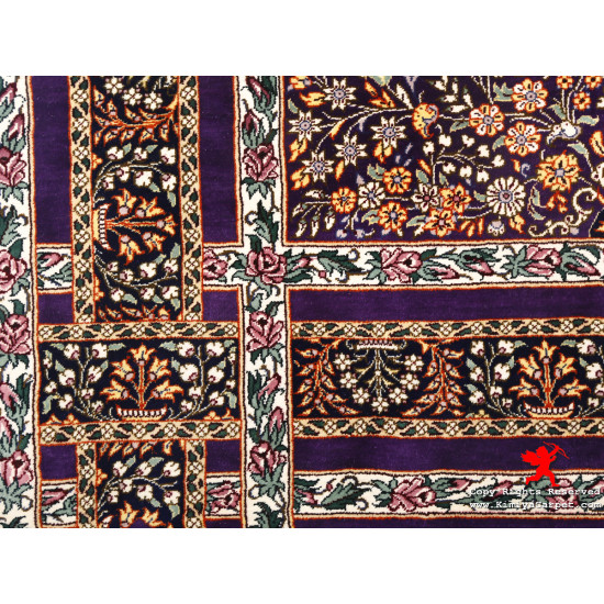 Medallion Design Silk Qum Rug - RQ5015 Medallion Design Silk Qum Rug - RQ5015