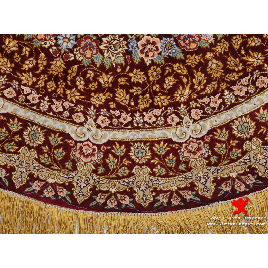 Medallion Design Silk Qum Rug - RQ5016 Medallion Design Silk Qum Rug - RQ5016