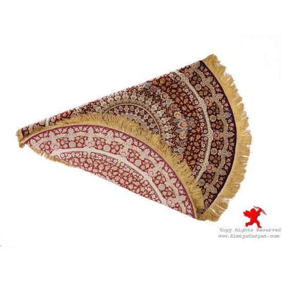 Medallion Design Silk Qum Rug - RQ5016 Medallion Design Silk Qum Rug - RQ5016