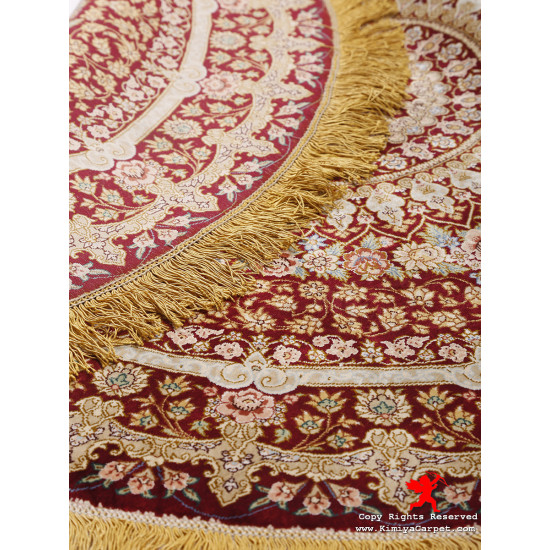 Medallion Design Silk Qum Rug - RQ5016 Medallion Design Silk Qum Rug - RQ5016
