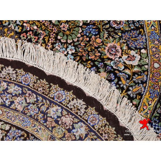 Medallion Design Silk Qum Rug - RQ5017 Medallion Design Silk Qum Rug - RQ5017
