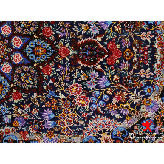 Medallion Design Silk Qum Rug - RQ5018 Medallion Design Silk Qum Rug - RQ5018