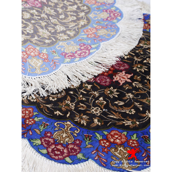 Medallion Design Silk Qum Rug - RQ5019 Medallion Design Silk Qum Rug - RQ5019