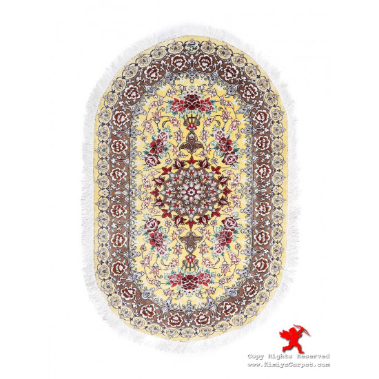 Medallion Design Silk Qum Rug - RQ5020 Medallion Design Silk Qum Rug - RQ5020