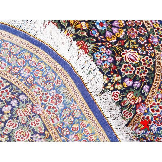 Medallion Design Silk Qum Rug - RQ5021 Medallion Design Silk Qum Rug - RQ5021