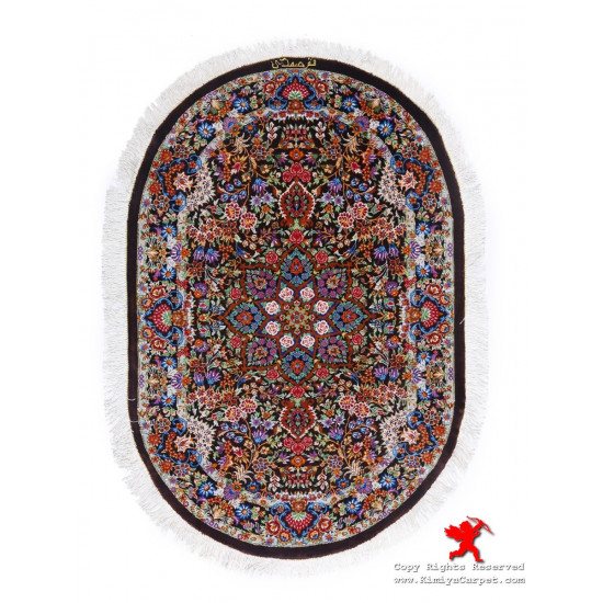 Medallion Design Silk Qum Rug - RQ5022 Medallion Design Silk Qum Rug - RQ5022