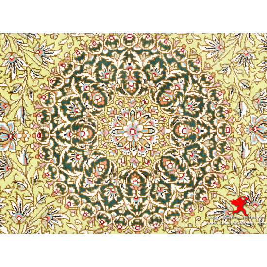 Runner Design Silk Qum Rug - RQ5024 Runner Design Silk Qum Rug - RQ5024