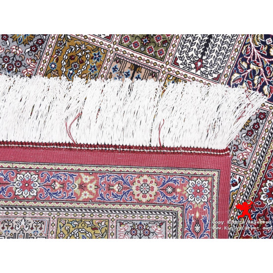 Kheshti Design Silk Qum Rug - RQ5029 Kheshti Design Silk Qum Rug - RQ5029