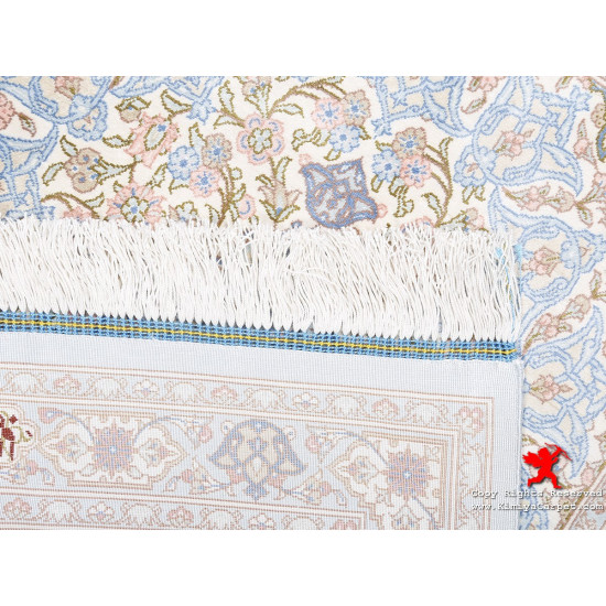 Medallion Design Silk Qum Rug - RQ5030 Medallion Design Silk Qum Rug - RQ5030