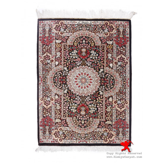 Medallion Design Silk Qum Rug - RQ5037 Medallion Design Silk Qum Rug - RQ5037