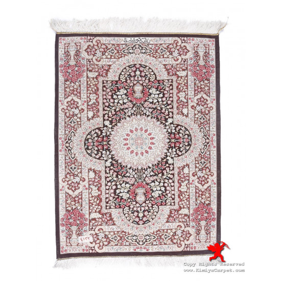 Medallion Design Silk Qum Rug - RQ5037 Medallion Design Silk Qum Rug - RQ5037