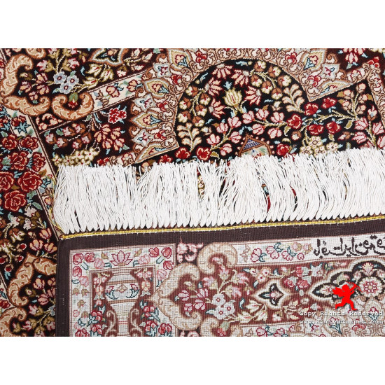 Medallion Design Silk Qum Rug - RQ5037 Medallion Design Silk Qum Rug - RQ5037
