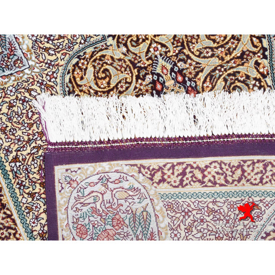 Medallion Design Silk Qum Rug - RQ5039 Medallion Design Silk Qum Rug - RQ5039