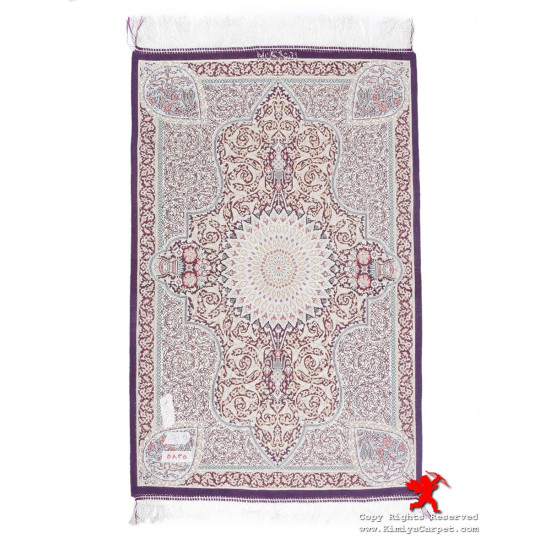 Medallion Design Silk Qum Rug - RQ5039 Medallion Design Silk Qum Rug - RQ5039
