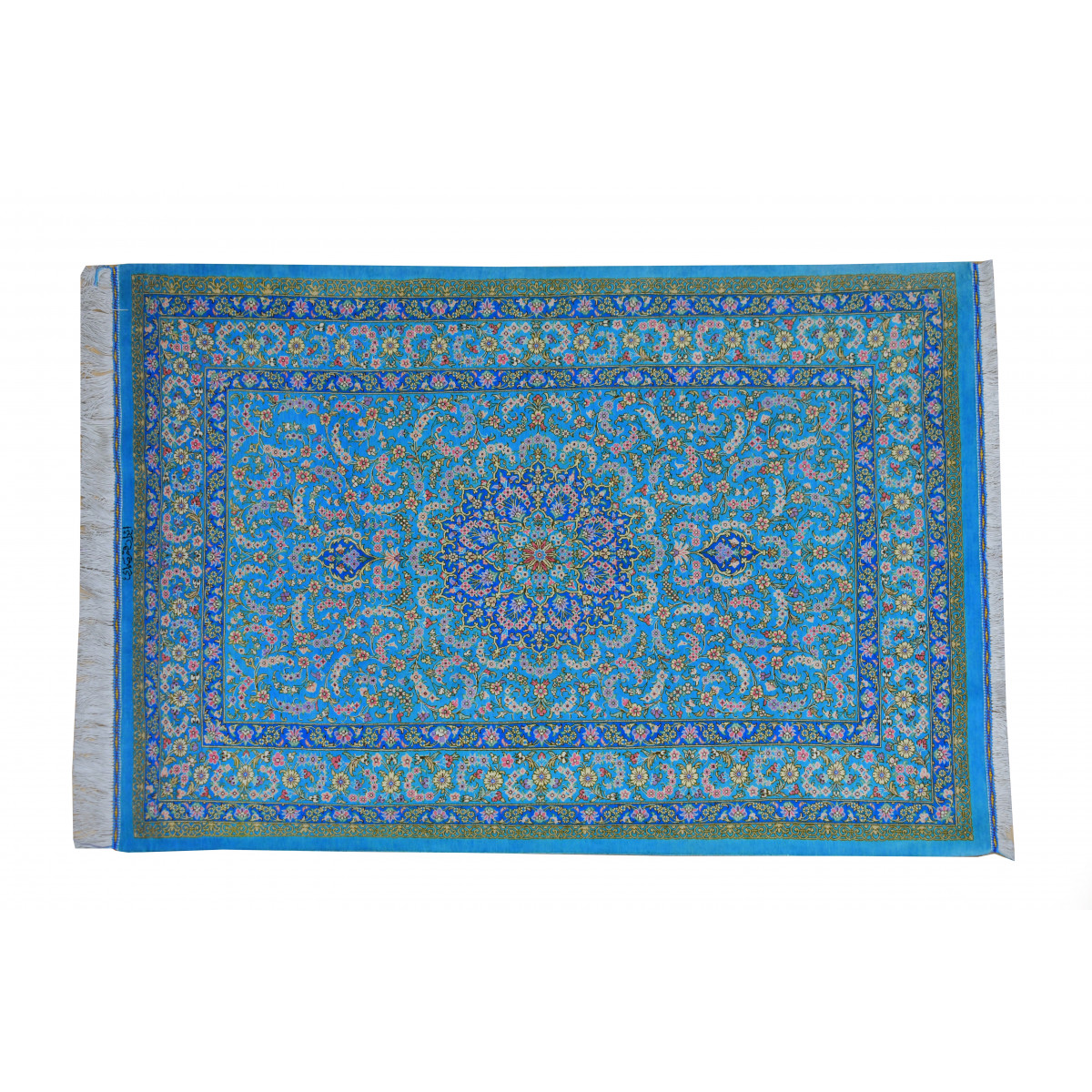 シルクペルシャ絨毯(100x150) （ペルシャ絨毯シルク・ 150cm x 100cm） 