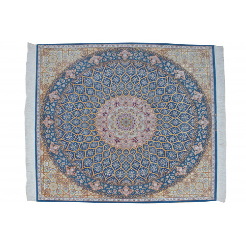 Gonbadi Pattern | Wool Isfahan Rug  | RI6002
