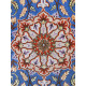 Medalion Design Silk & Wool Isfahan Persian Rug  -  RI5002