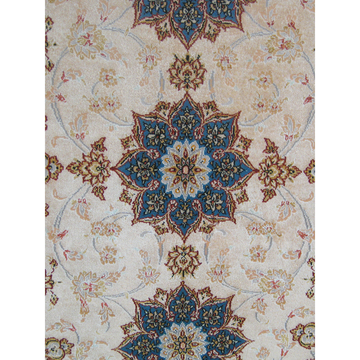 Medalion Design Silk & Wool Isfahan Persian Rug  -  RI5003