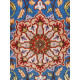 Medalion Design Silk & Wool Isfahan Persian Rug  -  RI5007