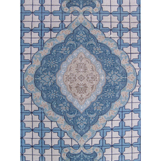 Medalion Design Silk & Wool Isfahan Persian Rug - RI5011 Medalion Design Silk & Wool Isfahan Persian Rug - RI5011