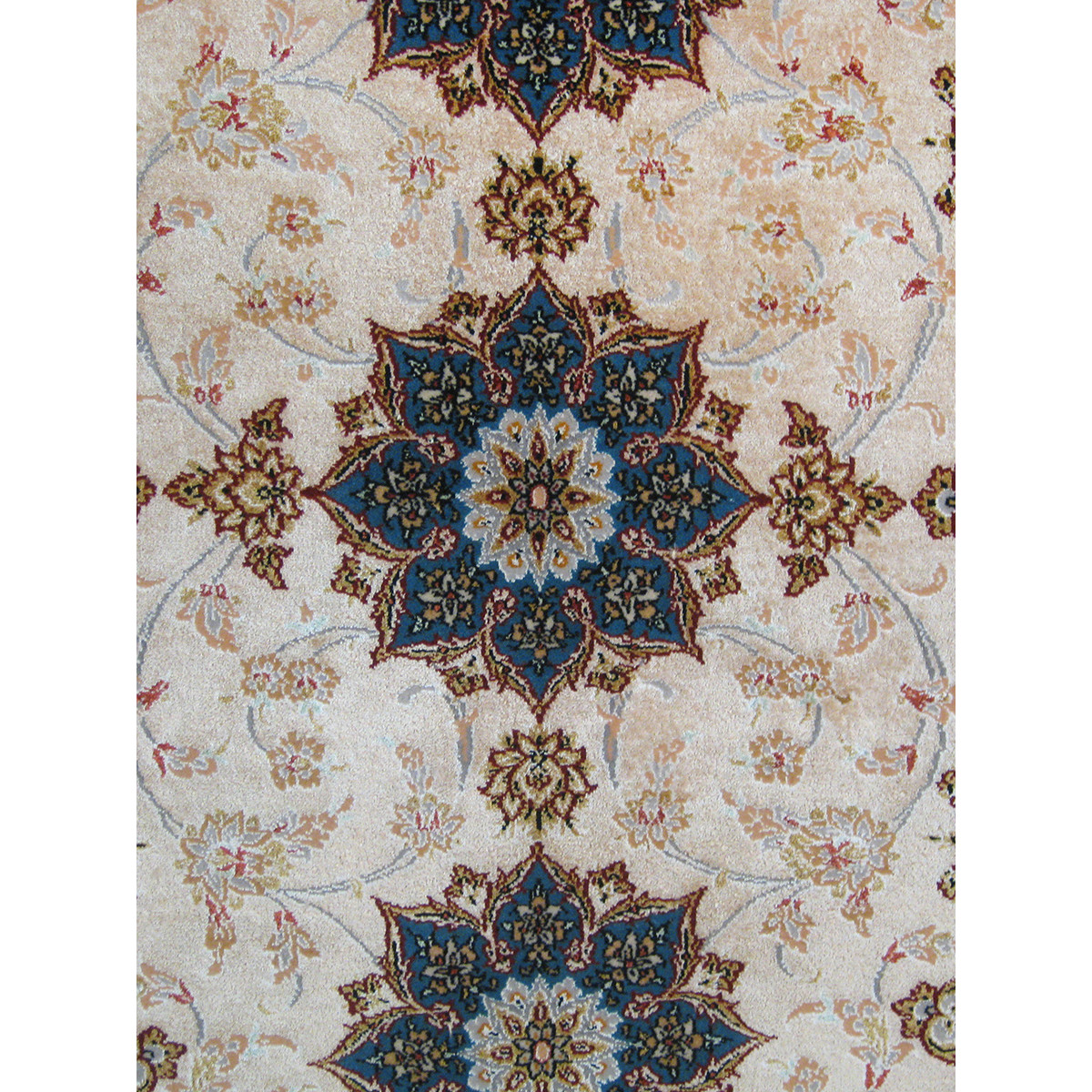 Medalion Design Silk & Wool Isfahan Persian Rug  -  RI5017