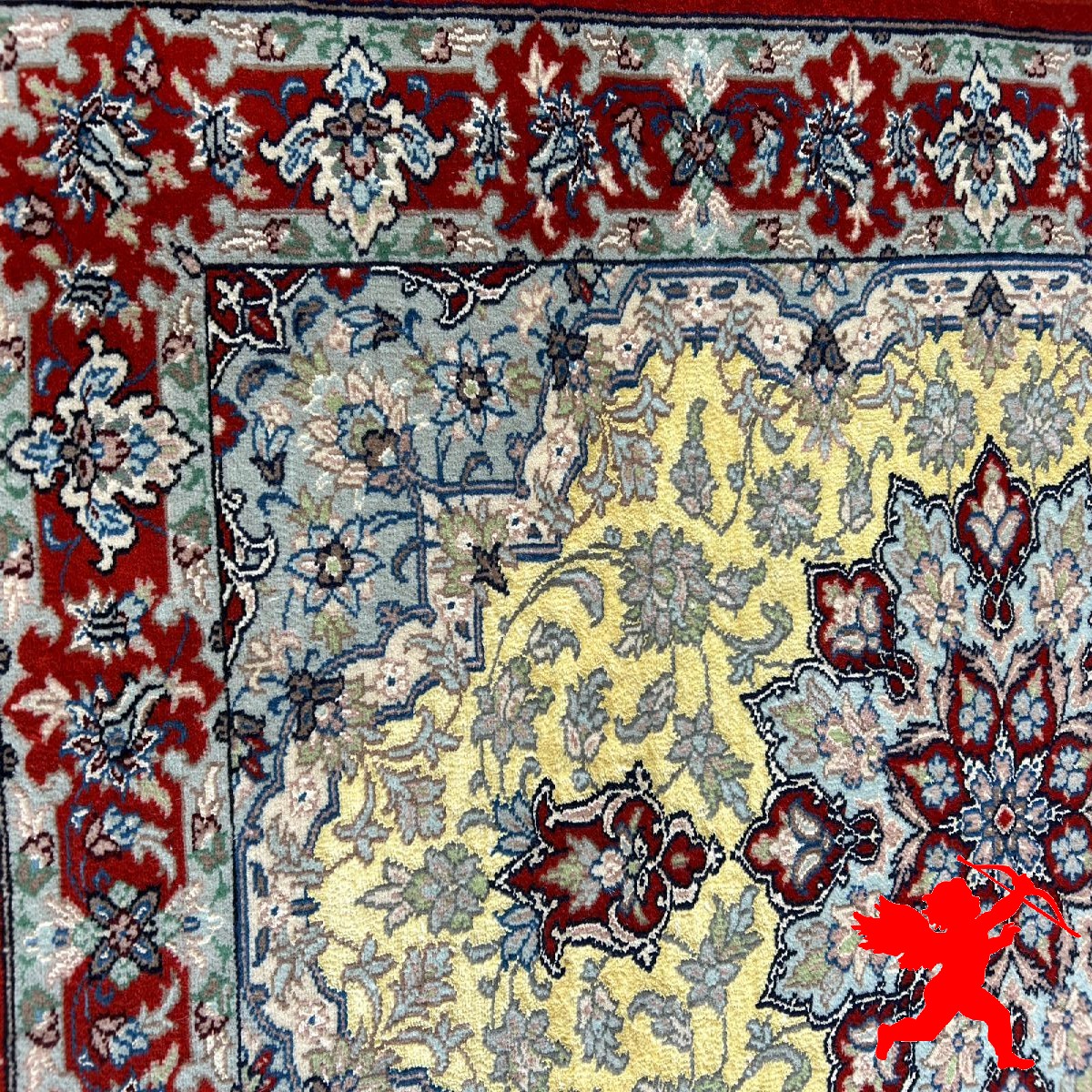 Handmade Silk | Isfahan Persian Rug | RI8001 | Kimiya Gallery