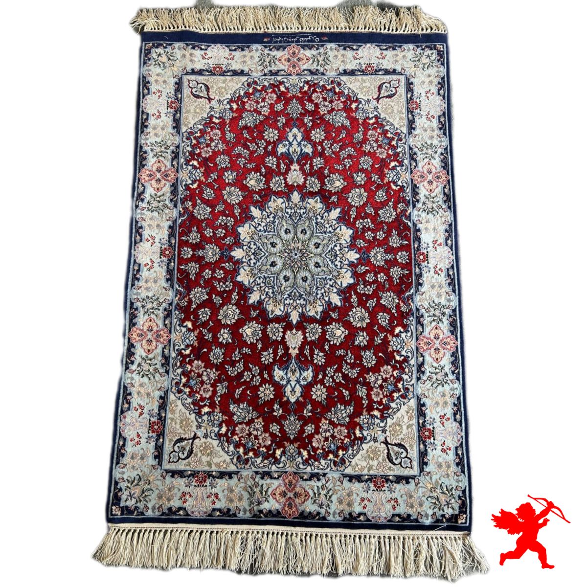 Handmade Silk | Isfahan Persian Rug | RI8002 | Kimiya Gallery