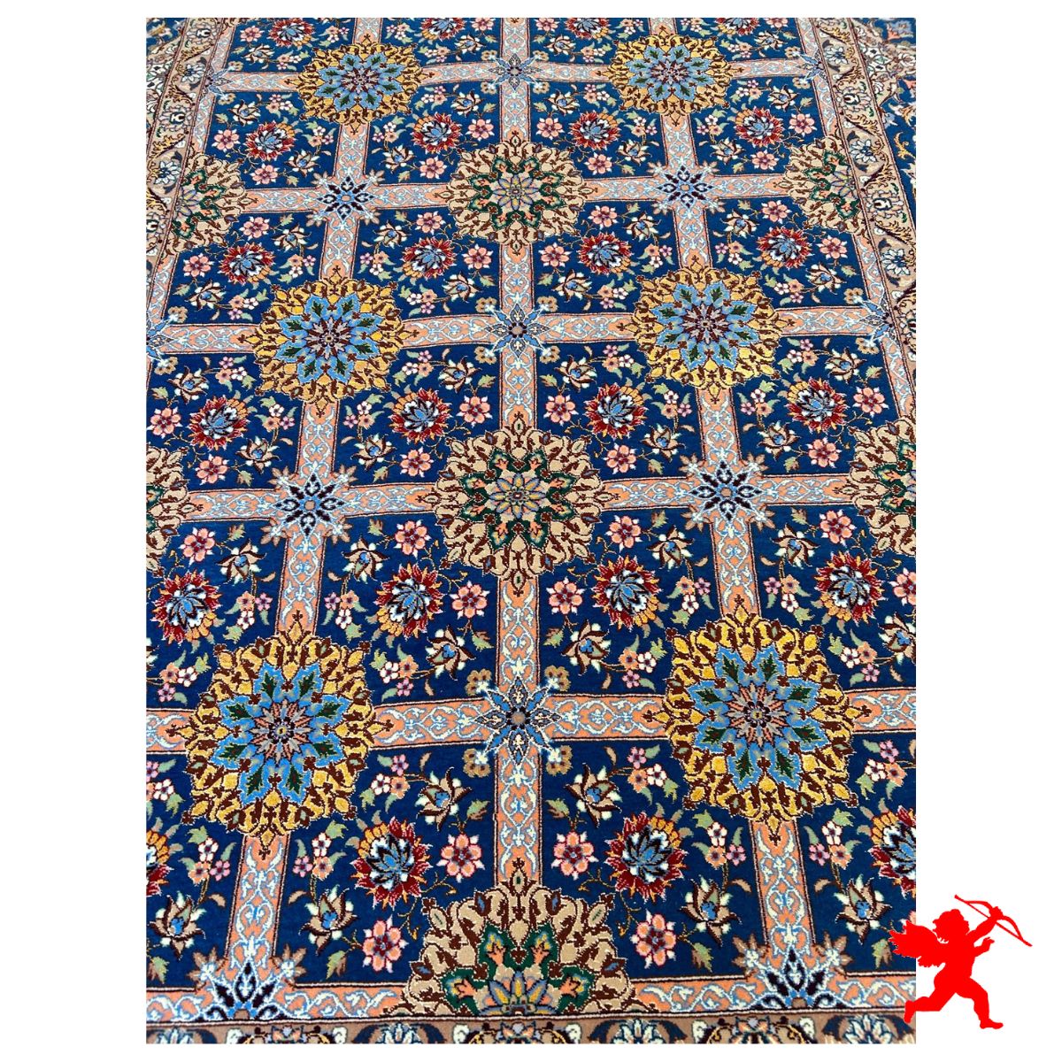 Handmade Silk | Isfahan Persian Rug | RI8005 | Kimiya Gallery