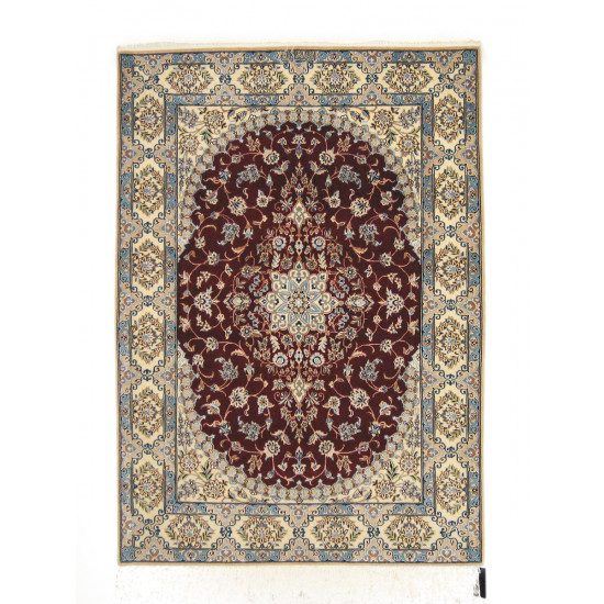 Medalion Design Wool & Cotton Nain Persian Rug - RN5000 Medalion Design Wool & Cotton Nain Persian Rug - RN5000