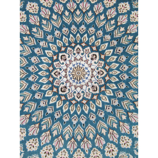 Gonbadi Design Wool & Cotton Nain Persian Rug - RN5002 Gonbadi Design Wool & Cotton Nain Persian Rug - RN5002