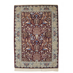 Flower Design Wool & Cotton Nain Persian Rug  -  RN5003