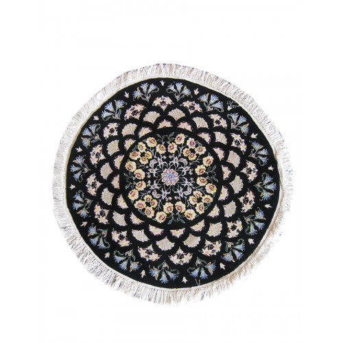 Medalion Design Wool & Cotton Nain Persian Rug  -  RN5004