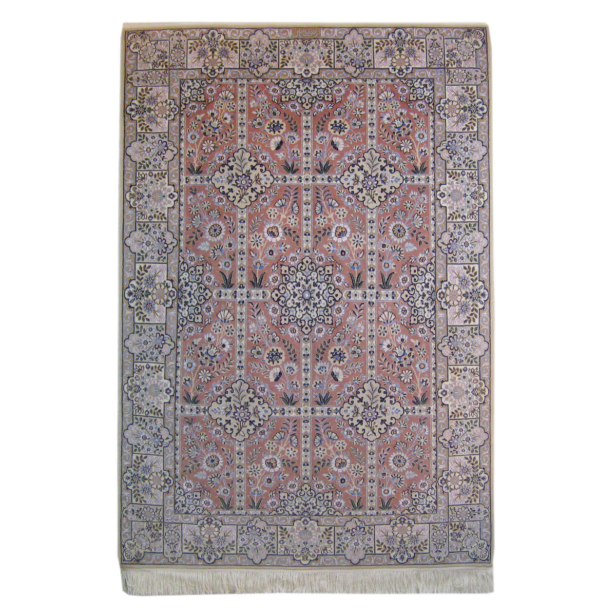 Kheshti Design Wool & Cotton Nain Persian Rug  -  RN5006