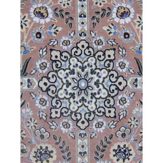 Kheshti Design Wool & Cotton Nain Persian Rug - RN5006 Kheshti Design Wool & Cotton Nain Persian Rug - RN5006