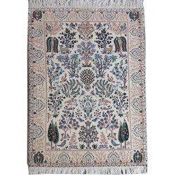 Flower Design Wool & Cotton Nain Persian Rug  -  RN5011