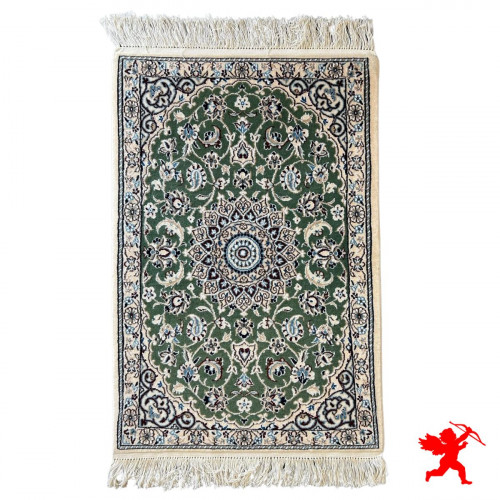 Handmade Wool Silk | Nain Persian Rug | RN8003