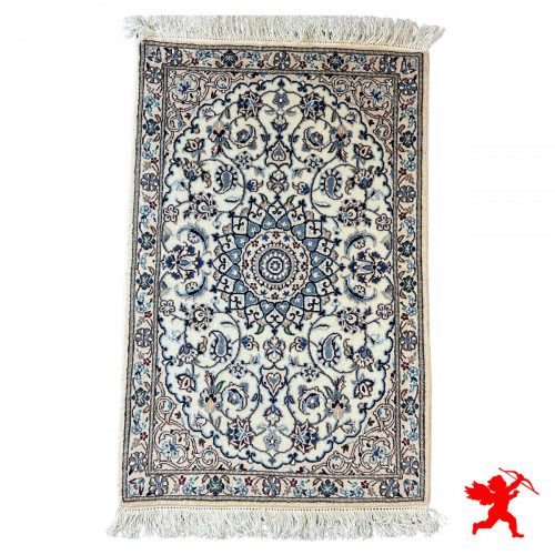 Handmade Wool Silk | Nain Persian Rug | RN8004