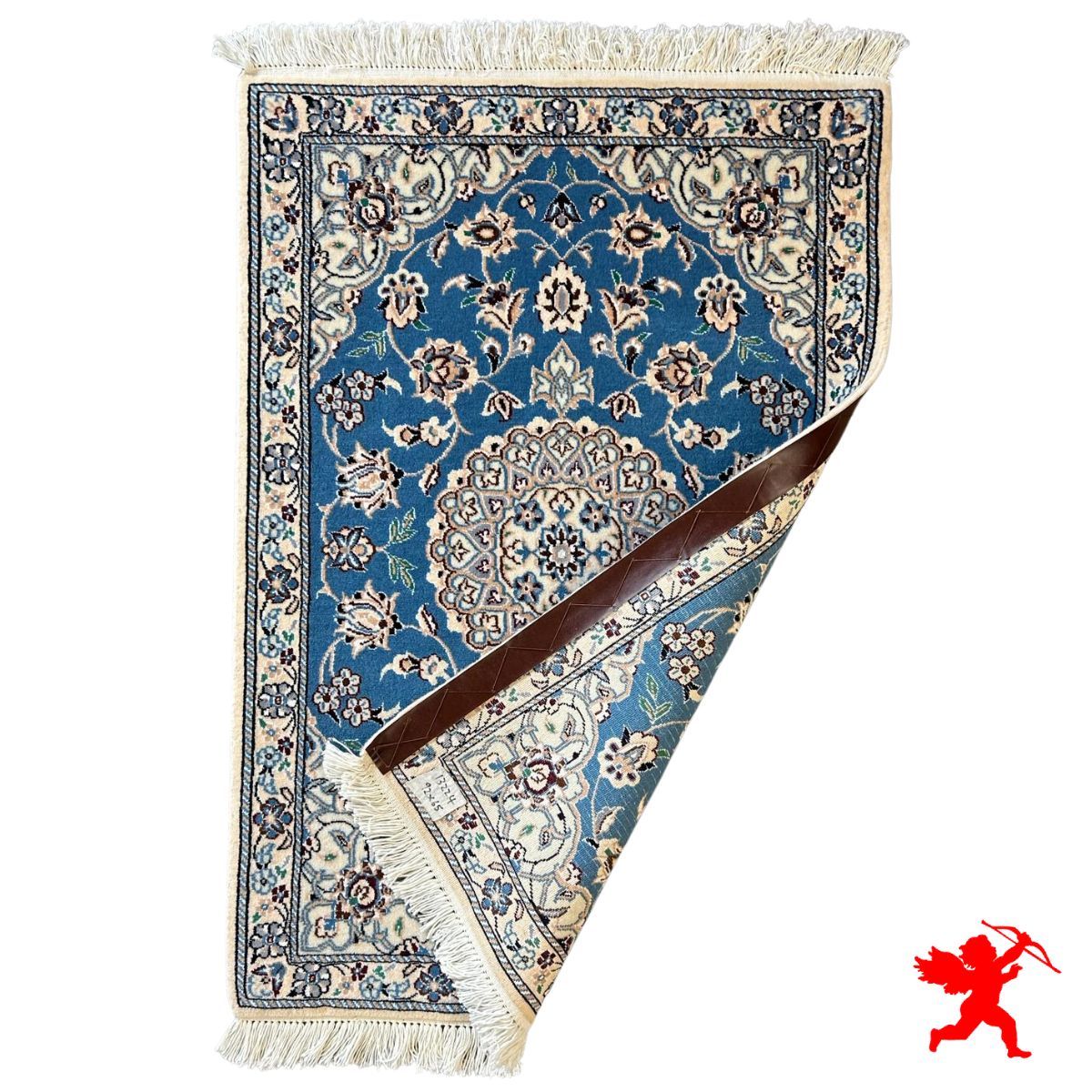 Handmade Wool Silk | Nain Persian Rug | RN8005 | Kimiya Gallery