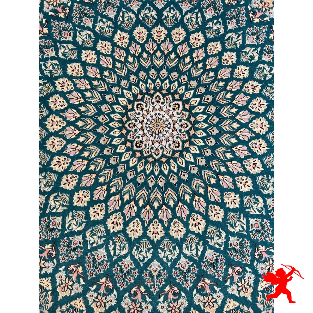 Handmade Cotton Wool | Nain Persian Rug | RN8010 | Kimiya Gallery