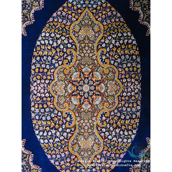 Medallion Design Silk Qum Rug - RQ4050 Medallion Design Silk Qum Rug - RQ4050