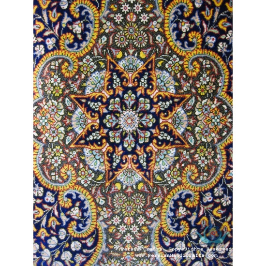 Medallion Design Silk Qum Rug - RQ4050 Medallion Design Silk Qum Rug - RQ4050