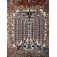 Elegant Kheshti Design Silk Qum Rug - RQ4051 Elegant Kheshti Design Silk Qum Rug - RQ4051