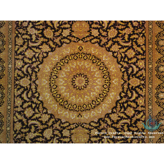 Medallion Design Silk Qum Rug - RQ4052 Medallion Design Silk Qum Rug - RQ4052
