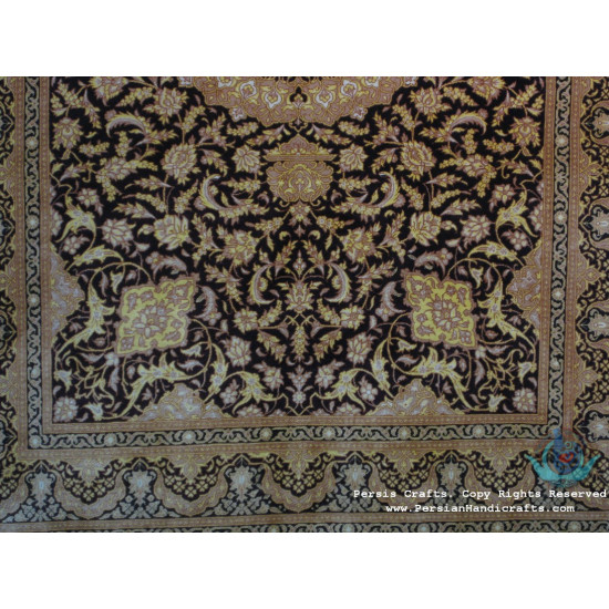 Medallion Design Silk Qum Rug - RQ4052 Medallion Design Silk Qum Rug - RQ4052