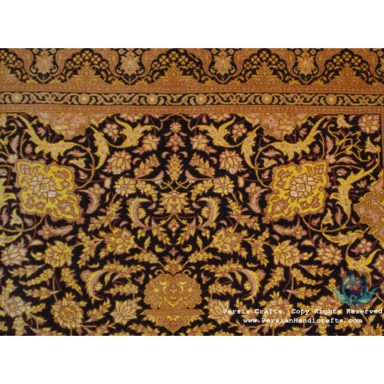 Medallion Design Silk Qum Rug - RQ4052 Medallion Design Silk Qum Rug - RQ4052